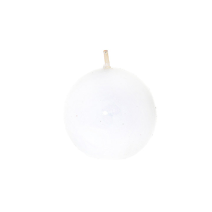 SVIJEĆA KUGLA 6 CM - BIJELA