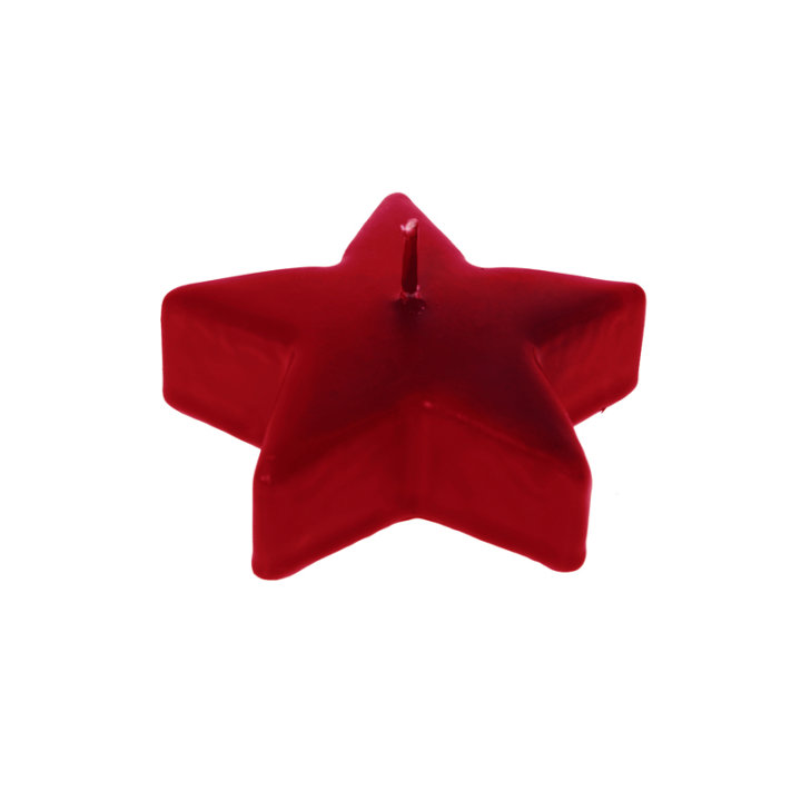 SVIJEĆA ZVIJEZDA 9x3 CM - BORDO