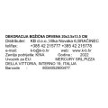 DEKORACIJA BOŽIĆNA DRVENA 20x3.5x13.5 CM