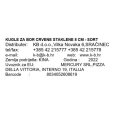 KUGLA ZA BOR CRVENE STAKLENE 8 CM - SORT