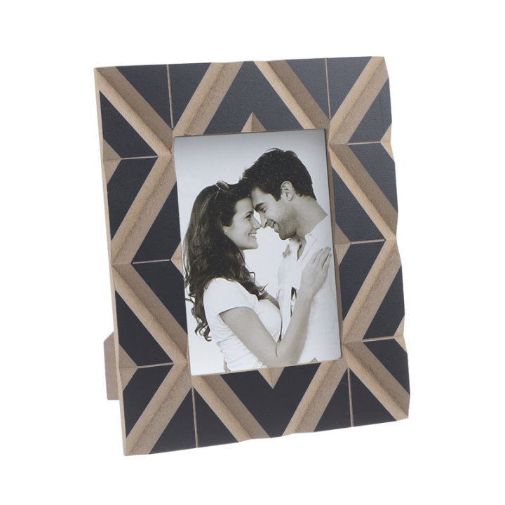 OKVIR ZA SLIKU 10x15 CM NATUR-CRNI