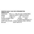 OKVIR ZA SLIKU 15x20 CM S ORNAMENTOM KREM-ZLATNI