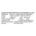 GLOBUS NA METALNOM STALKU ZLATNO-ROZI 17x13 CM