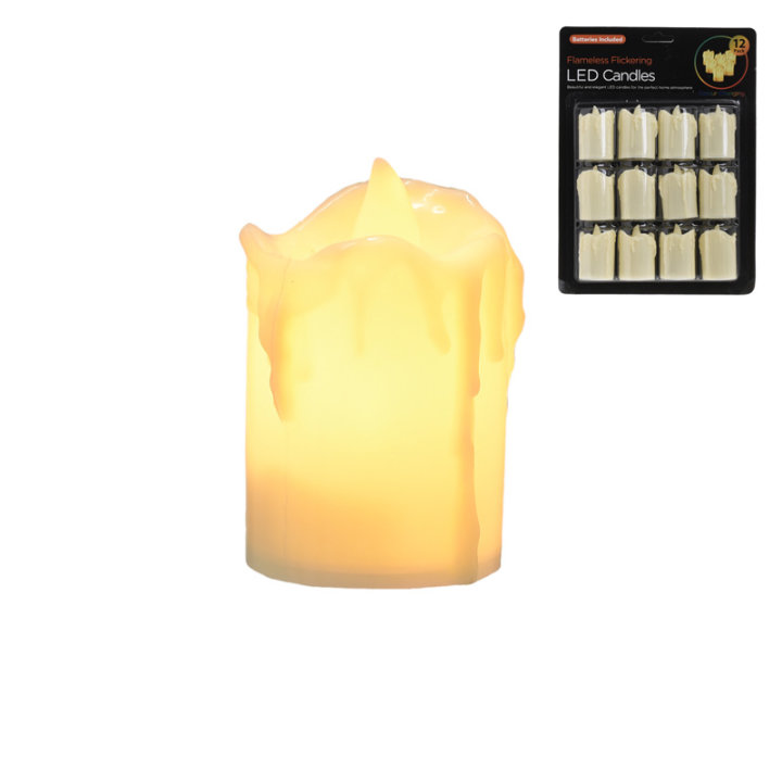 LED SVIJEĆE DEKORATIVNE NA BATERIJE 4x6 CM 12/1