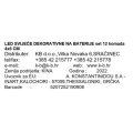 LED SVIJEĆE DEKORATIVNE NA BATERIJE 4x6 CM 12/1