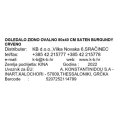 OGLEDALO ZIDNO OVALNO 80x40 CM SATEN BURGUNDY CRVENO