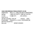 VAZA DEKORIRANA FIDELIS-ROSITA 26 CM