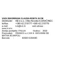 VAZA DEKORIRANA CLAUDIA-ROSITA 26 CM