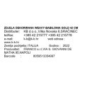 ZDJELA DEKORIRANA WEAVY-BABILONIA GOLD 42 CM