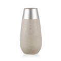 VAZA DEKORIRANA STONE-FIORENZA SILVER 26 CM