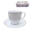 ŠALICE ZA KAVU S TANJURIĆIMA 6/1 PORCULAN 180 ML