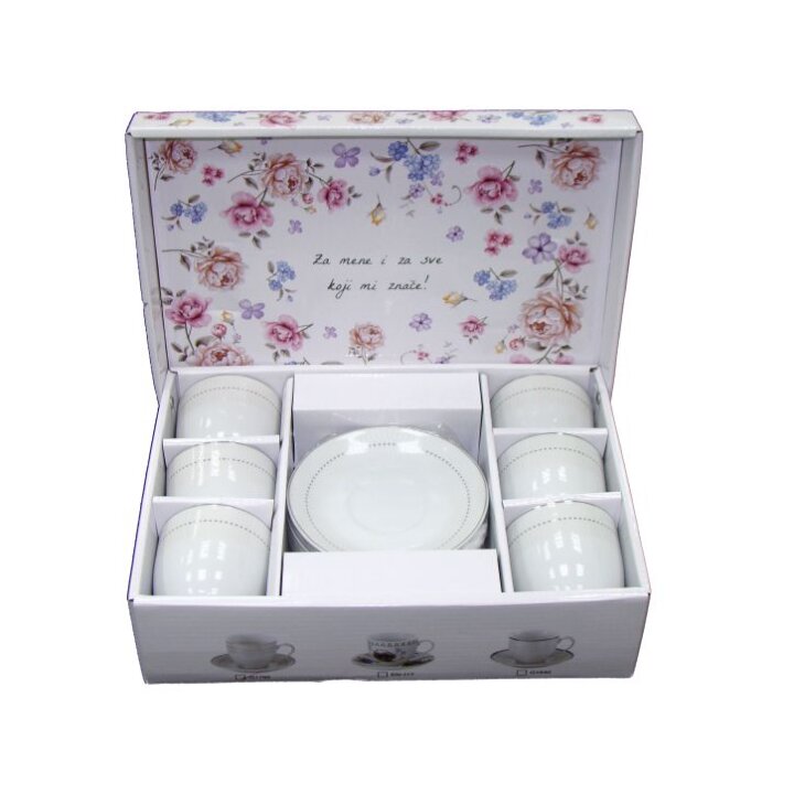 ŠALICE ZA KAVU 6/1 PORCULAN 180 ML