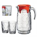 VRČ I ČAŠE RINGS SET ZA SOK 7 DIJELNI 1650 ML + 195 ML