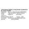 ČAŠA-POSUDA FRIENDLY S POKLOPCEM I SLAMKOM 450 ML - ROYAL COFFEE