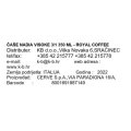 ČAŠE NADIA VISOKE 3/1 350 ML - ROYAL COFFEE