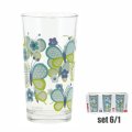 ČAŠE LINDA 6/1 250 ML - DEKOR VANESSA - LEPTIRI