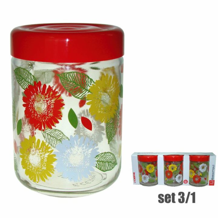 POSUDE ZA DOMAĆINSTVO 3/1 800 ML - CVJETNI DEKOR