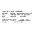 ČAŠE LINDA 6/1 220 ML - DEKOR ČIPKA