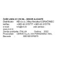 ČAŠE LINDA 6/1 250 ML - DEKOR ALICANTE