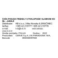 ČAŠA-POSUDA FRIENDLY S POKLOPCEM I SLAMKOM 450 ML - JUNGLE