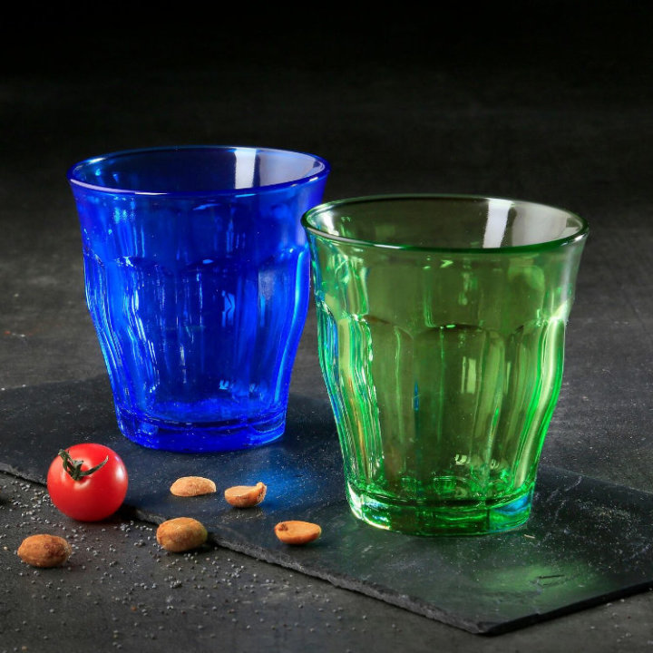 ČAŠE DURALEX PICARDIE 2/1 250 ML - PLAVA I ZELENA BOJA