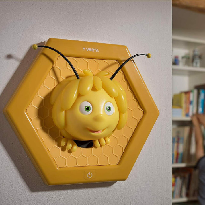 PČELICA MAJA NOĆNA LAMPICA ZIDNA VARTA NA BATERIJE 28 CM