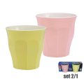 ČAŠE DURALEX PICARDIE 2/1 250 ML - PASTELNO ŽUTA I ROZA BOJA