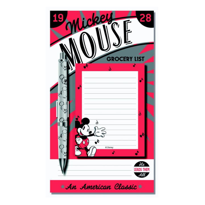 MICKEY MOUSE NOTES SET S OLOVKOM MAGNETNI 21x12 CM