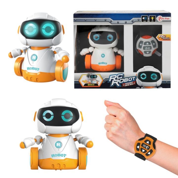 ROBOT NA KOTAČIMA SA SVJETLOM I ZVUKOM ROLLY + DALJINSKI UPRAVLJAČ RUČNI