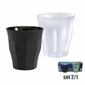 ČAŠE DURALEX PICARDIE 2/1 250 ML - SATINIRANO BIJELA I CRNA BOJA