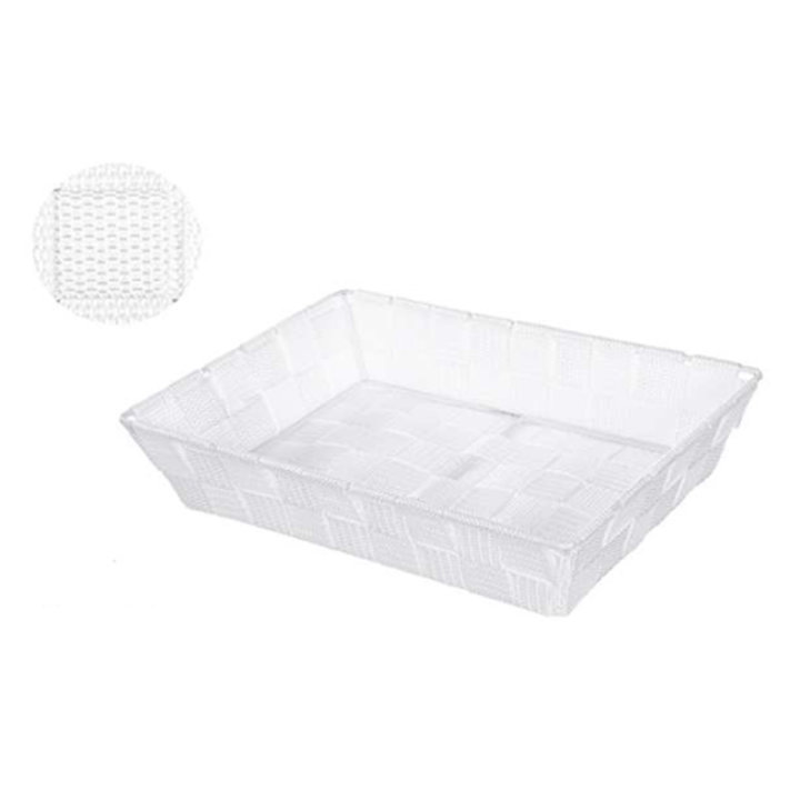 KOŠARICA ČETVRTASTA ZA KRUH BIJELA NYLON 27x10x6 CM