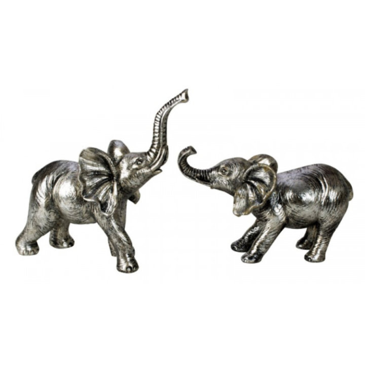FIGURA SLON SREBRNA 14-22,5 CM