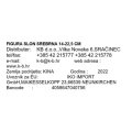 FIGURA SLON SREBRNA 14-22,5 CM