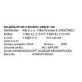 SVIJEĆNJAK ZA 5 SVIJEĆA CRNI 81 CM