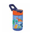 BOČICA SA SLAMKOM 430 ML DEKORIRANA - DINOSAURI