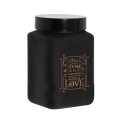 POSUDA ZA ZAČINE ČETVRTASTA 1500 ML KITCHEN LOVE S POKLOPCEM - CRNA