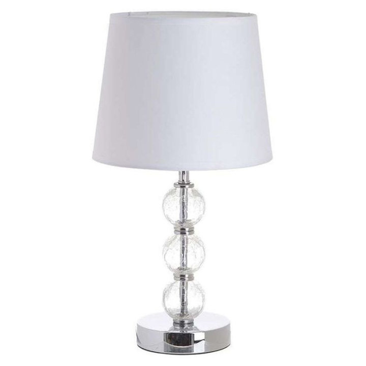 LAMPICA NOĆNA SA STALKOM METAL-PLEXI PROZIRNO-BIJELA 37x20 CM