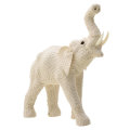 FIGURA SLON S TEKSTILOM BIJELI 30x27 CM