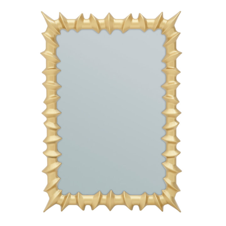 OGLEDALO ZIDNO ZLATNO 50x35 CM - PVC