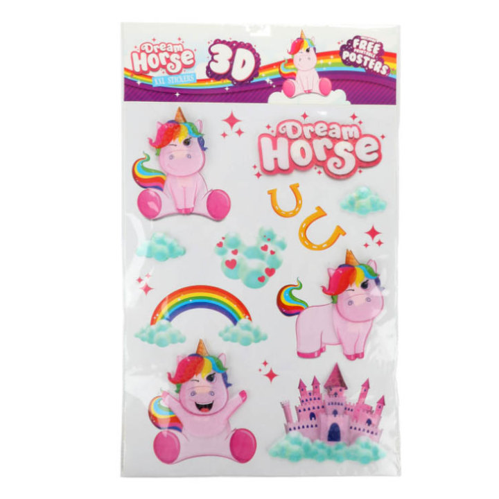 ZIDNE NALJEPNICE 3D - DREAM HORSE XXL63x37,9 CM