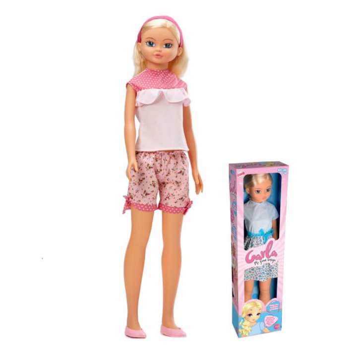 LUTKA CARLA 105 CM PLAVA / ROZA