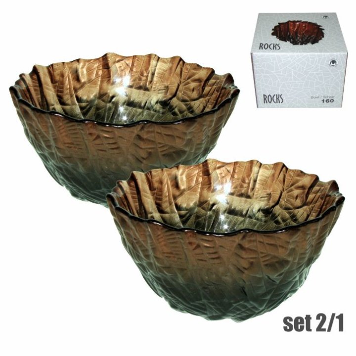 ROCKS AFRICA ZDJELICE BAKRENO-CRNE 2/1 16 CM