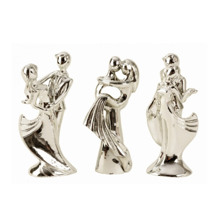 FIGURA STILIZIRANA ZALJUBLJENI PAR SREBRNI 10,5 CM