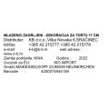 MLADENCI ZAGRLJENI - DEKORACIJA ZA TORTU 17 CM