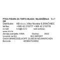 PTICA FIGURA ZA TORTU MLADA / MLADOŽENJA  5 x 7 CM
