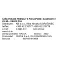 ČAŠE-POSUDE FRIENDLY S POKLOPCEM I SLAMKOM 3/1 450 ML - DEKOR PAS
