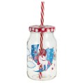 ČAŠA-POSUDA FRIENDLY S POKLOPCEM I SLAMKOM 450 ML - DEKOR JEDNOROG