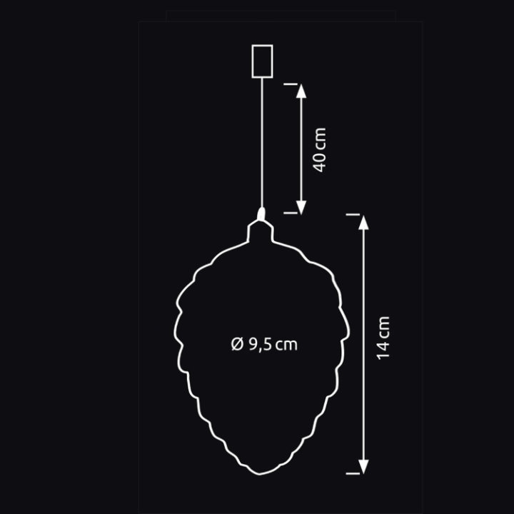 BOŽIĆNI ČEŠER PROZIRNI 14 CM S LED ŽARULJICAMA 10/1 NA BATERIJE TOPLO BIJELE