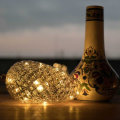 BOŽIĆNI ČEŠER PROZIRNI 22 CM S LED ŽARULJICAMA 15/1 NA BATERIJE TOPLO BIJELE