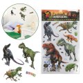 NALJEPNICE ZA ZID DINOSAURI 3D - BLISTER 63x38 CM